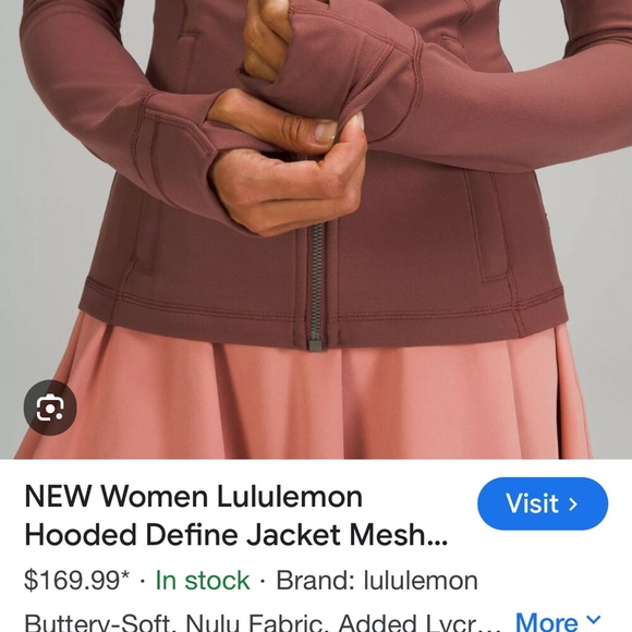 ❤️NWT HOODED DEFINE JACKET IN NULU FABRIC - Picture 5 of 14